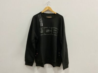UNUSED JCB TRADE CREW SWEAT SHIRT BLACK XL