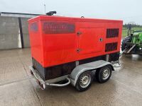 MACGEN 60KVA TWIN AXLE FAST TOW SUPER SILENT DIESEL GENERATOR - 9