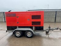 MACGEN 60KVA TWIN AXLE FAST TOW SUPER SILENT DIESEL GENERATOR - 20