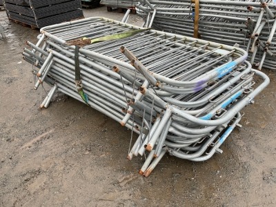 APPROX. 16No. GALVANISED PEDESTRIAN BARRIERS