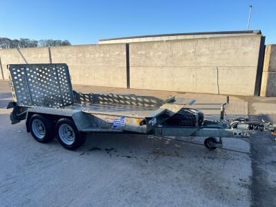 IFOR WILLIAMS 10ft x 5ft TWIN AXLE 3500KGS BEAVERTAIL PLANT TRAILER
