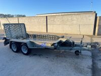 IFOR WILLIAMS 10ft x 5ft TWIN AXLE 3500KGS BEAVERTAIL PLANT TRAILER