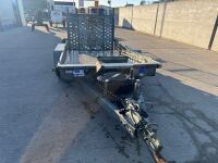 IFOR WILLIAMS 10ft x 5ft TWIN AXLE 3500KGS BEAVERTAIL PLANT TRAILER - 2