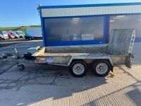IFOR WILLIAMS 10ft x 5ft TWIN AXLE 3500KGS BEAVERTAIL PLANT TRAILER - 4