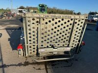 IFOR WILLIAMS 10ft x 5ft TWIN AXLE 3500KGS BEAVERTAIL PLANT TRAILER - 6