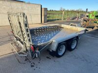 IFOR WILLIAMS 10ft x 5ft TWIN AXLE 3500KGS BEAVERTAIL PLANT TRAILER - 7
