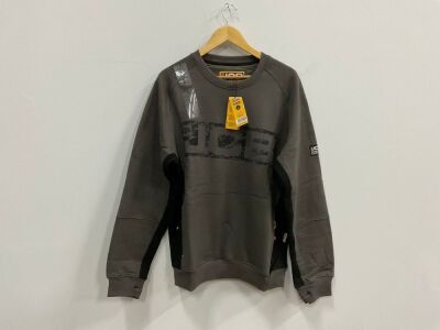 UNUSED JCB TRADE CREW SWEAT SHIRT GREY XL