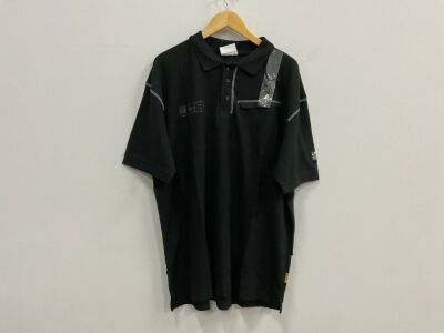UNUSED JCB TRADE WORK POLO SHIRT BLACK XXXL