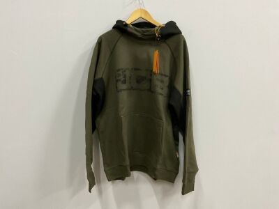 UNUSED JCB HORTON HOODIE OLIVE XXL