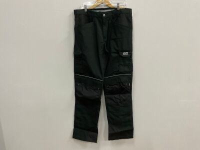 UNUSED JCB TRADE HYBRID STRETCH TROUSERS BLACK 34" REGULAR