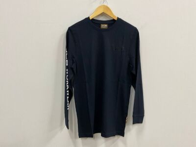 UNUSED JCB TRADE BANNER T-SHIRT DARK NAVY LARGE