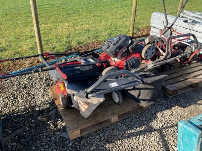 LOT TO INC 3No. ASSORTED LAWNMOWERS