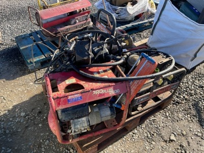 LOT TO INC, ASSORTED GENERATORS, POWER WASHER, TILE CUTTER ETC