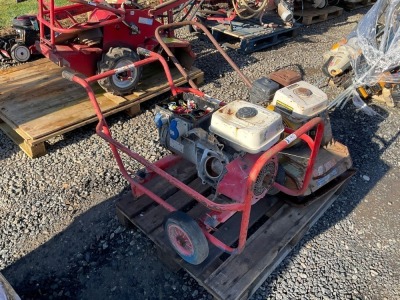 LOT TO INC. MOBILE POWER WASHER, PETROL COMPACTION PLATE