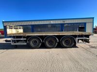 SDC 22ft FLAT BED TRI AXLE DRAG TRAILER ON AIR - 5