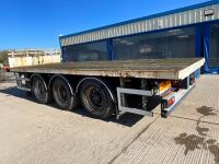 SDC 22ft FLAT BED TRI AXLE DRAG TRAILER ON AIR - 6