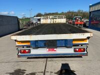 SDC 22ft FLAT BED TRI AXLE DRAG TRAILER ON AIR - 12
