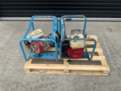 2No. PRAMAC E3205 PETROL GENERATORS SPARES OR REPAIRS