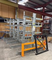 APPROX 4No. BAYS OF DOUBLE SIDED HEAVY DUTY 5 TIER GALVINSIED STROAGE RACKING - 9