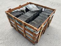 WOODEN CRATE TO INC. APPROX 500No. 20x10 NATURAL SLATES - 2