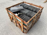 WOODEN CRATE TO INC. APPROX 500No. 20x10 NATURAL SLATES - 6