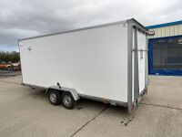 APPROX. 16ft x 6.6ft NIEWIADOW 2700KGS TWIN AXLE MOBILE BARBER STUDIO BOX TRAILER - 7