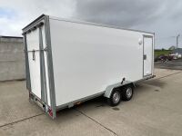 APPROX. 16ft x 6.6ft NIEWIADOW 2700KGS TWIN AXLE MOBILE BARBER STUDIO BOX TRAILER - 9