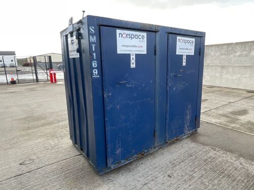 APPROX. 8ft x 4ft ANTI VANDAL DOUBLE MAINS SITE TOILET