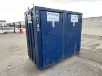 APPROX. 8ft x 4ft ANTI VANDAL DOUBLE MAINS SITE TOILET