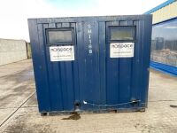 APPROX. 8ft x 4ft ANTI VANDAL DOUBLE MAINS SITE TOILET - 5