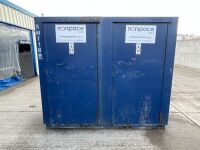 APPROX. 8ft x 4ft ANTI VANDAL DOUBLE MAINS SITE TOILET - 15