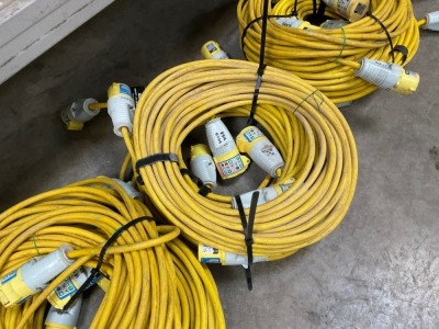 5no. 110V EXTENSION LEADS