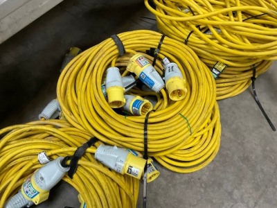 5no. 110V EXTENSION LEADS