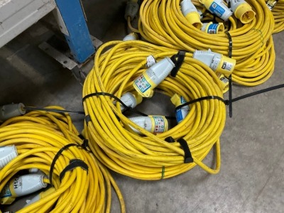 5no. 110V EXTENSION LEADS