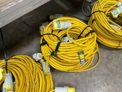 5no. 110V EXTENSION LEADS