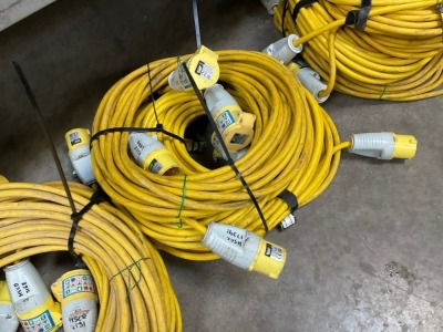 5no. 110V EXTENSION LEADS