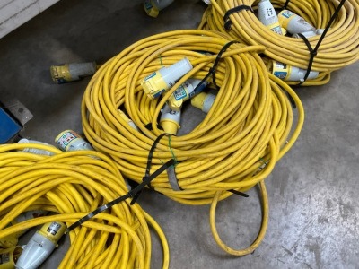 5no. 110V EXTENSION LEADS