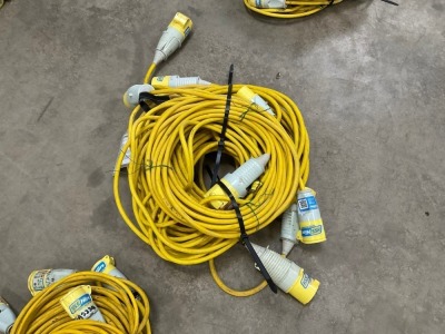 5no. 110V EXTENSION LEADS