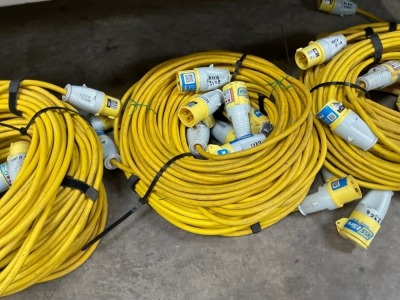 5no. 110V EXTENSION LEADS