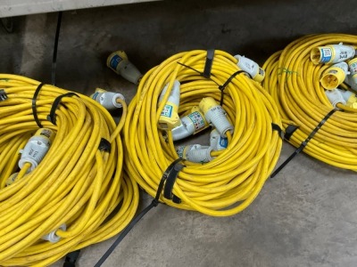 5no. 110V EXTENSION LEADS