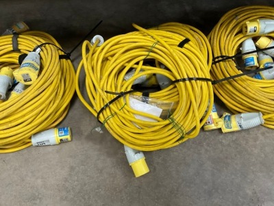 5no. 110V EXTENSION LEADS