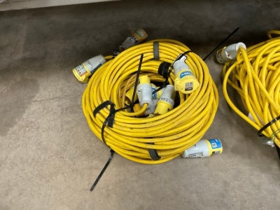 5no. 110V EXTENSION LEADS