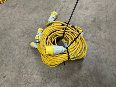 5no. 110V EXTENSION LEADS