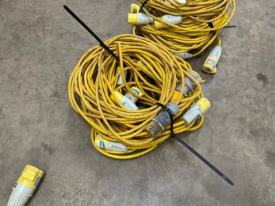 5no. 110V EXTENSION LEADS