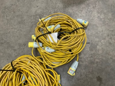 5no. 110V EXTENSION LEADS