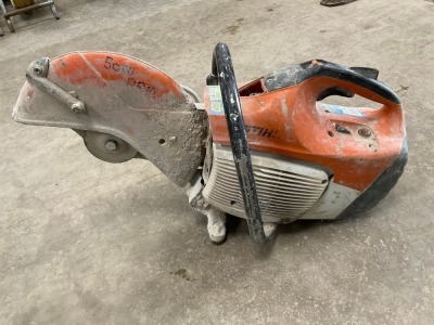 STIHL TS410 PETROL CONCRETE SAW NB: Spares/repair - pull cord missing