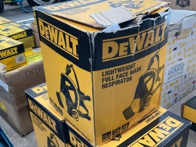UNUSED DEWALT LIGHT WEIGHT FULL FACK MASK RESPIRATOR