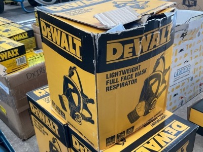 UNUSED DEWALT LIGHT WEIGHT FULL FACK MASK RESPIRATOR
