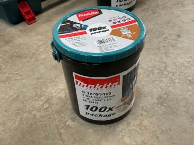 UNUSED MAKITA 100pc 115mm DICS SET