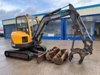 VOLVO ECR38 3.3 TON MINI DIGGER - 15